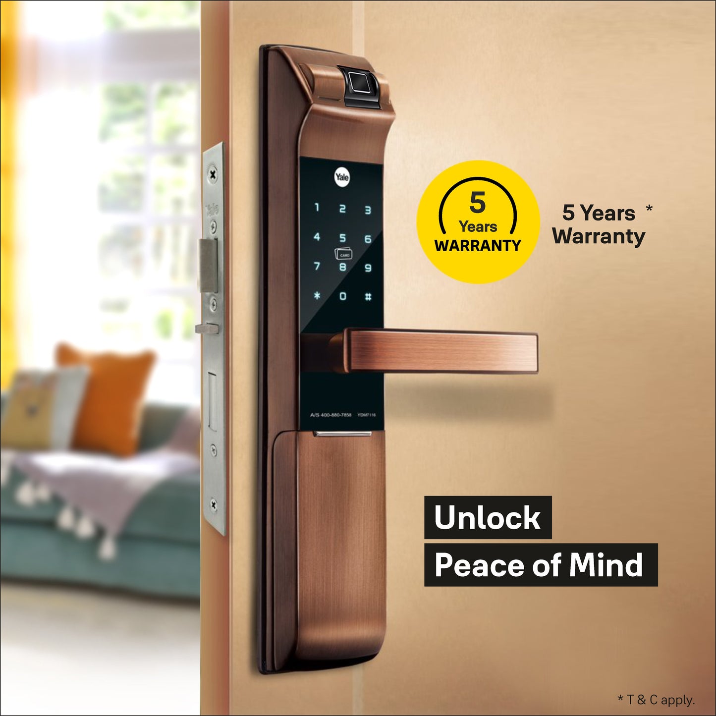 yale smart door lock YDM 7116