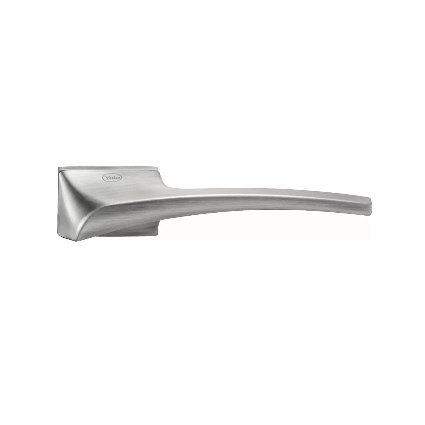 YMEL 702-SS Yale Mortise Lock and handle Comboset with Rose and Escutcheons, Key Cylinder with Knob inside and keys Outside, SS Finish