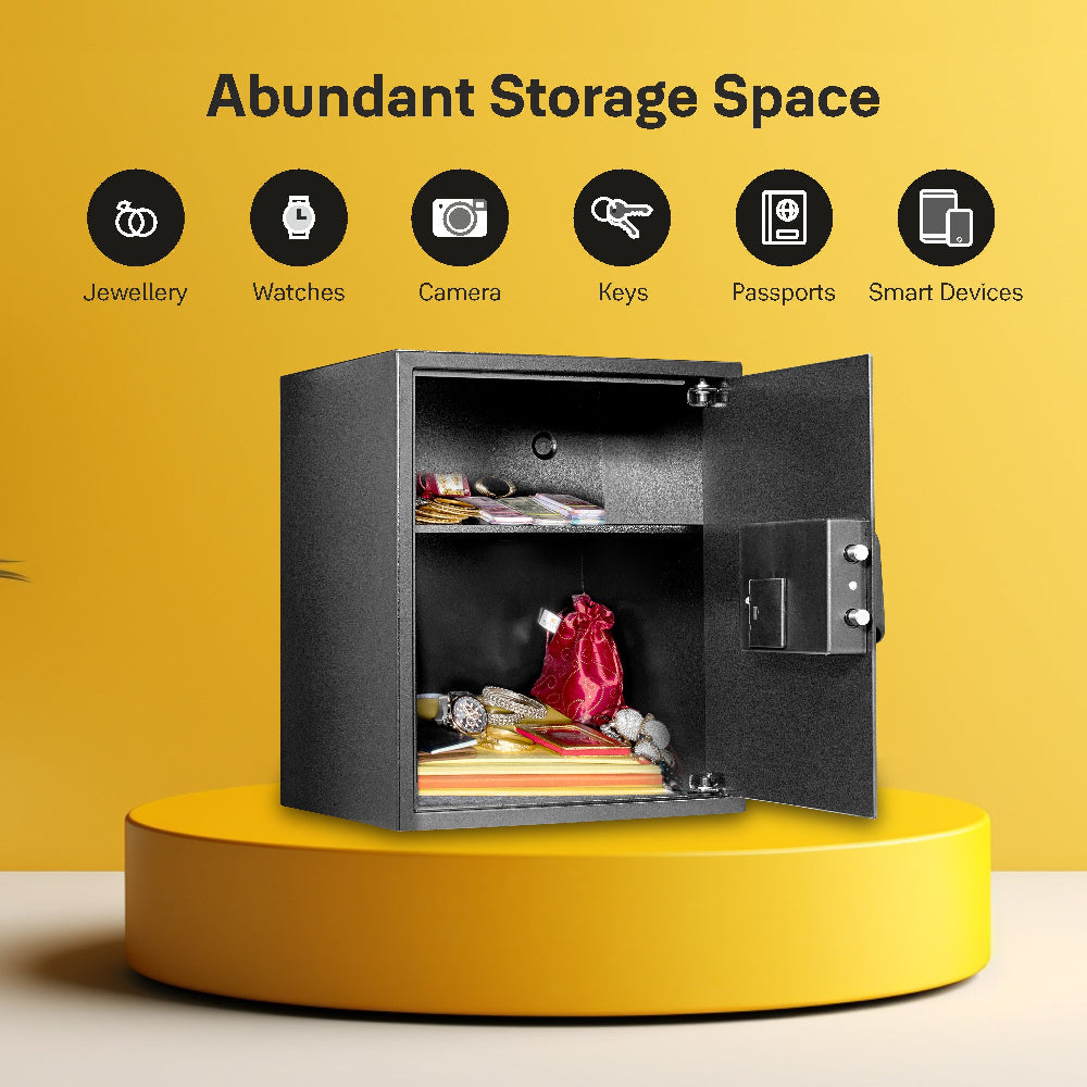 Yale Stellar safe fingerprint digital locker for home and office 41 litres with ample space