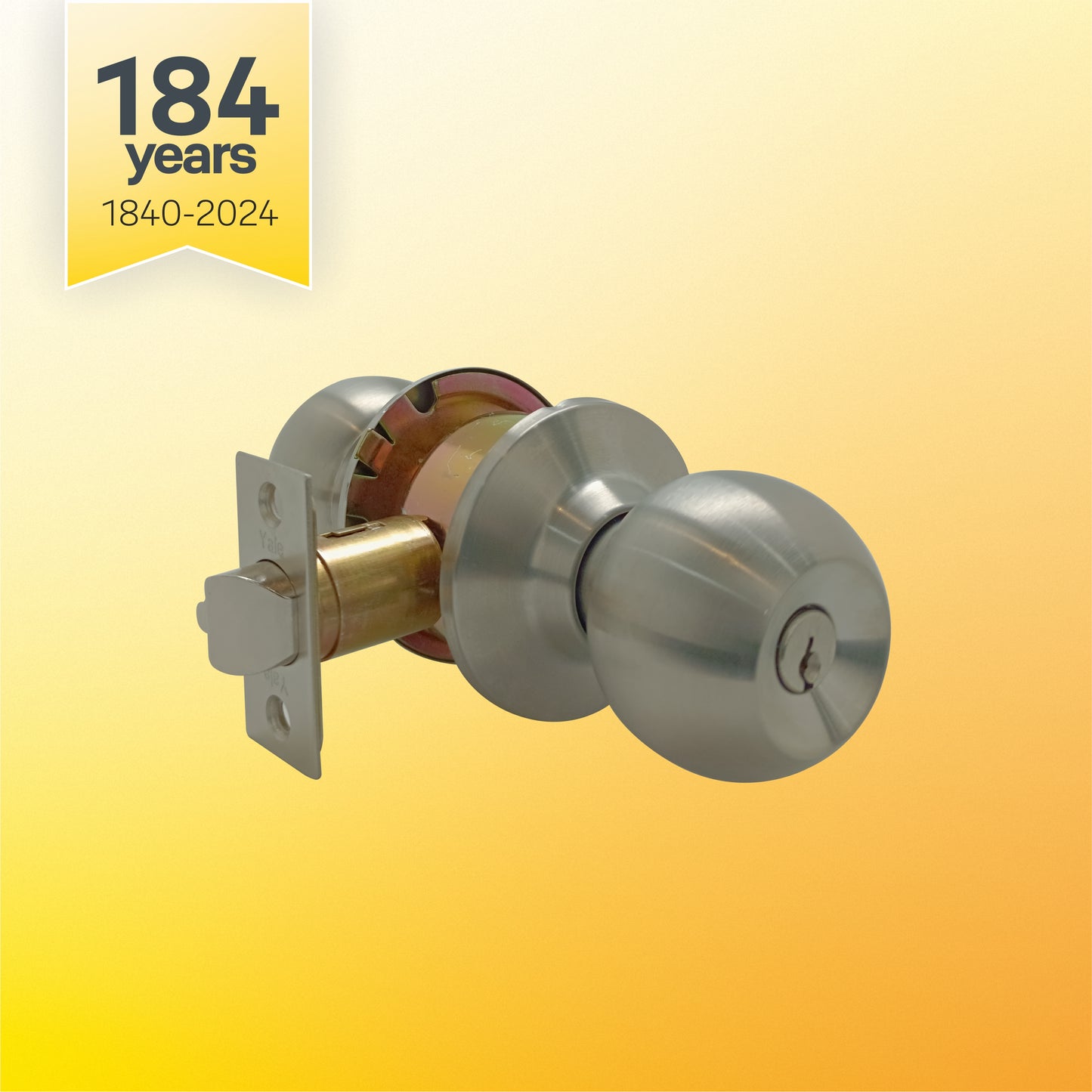 Cylindrical knob lockset for doors