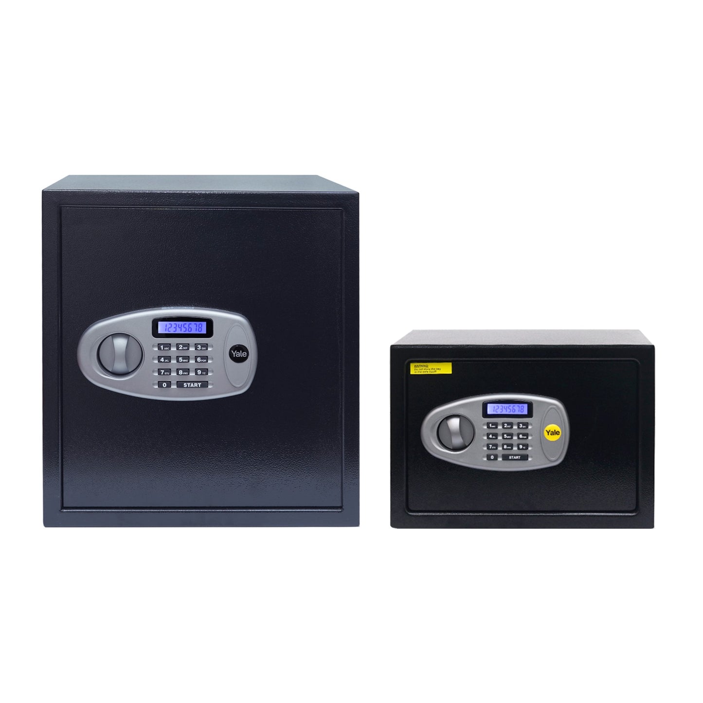 Yale Standard X-Large (41.0ltrs) and Small (8.6 ltrs) lockers Combo pack, with Pincode and manual access, Black