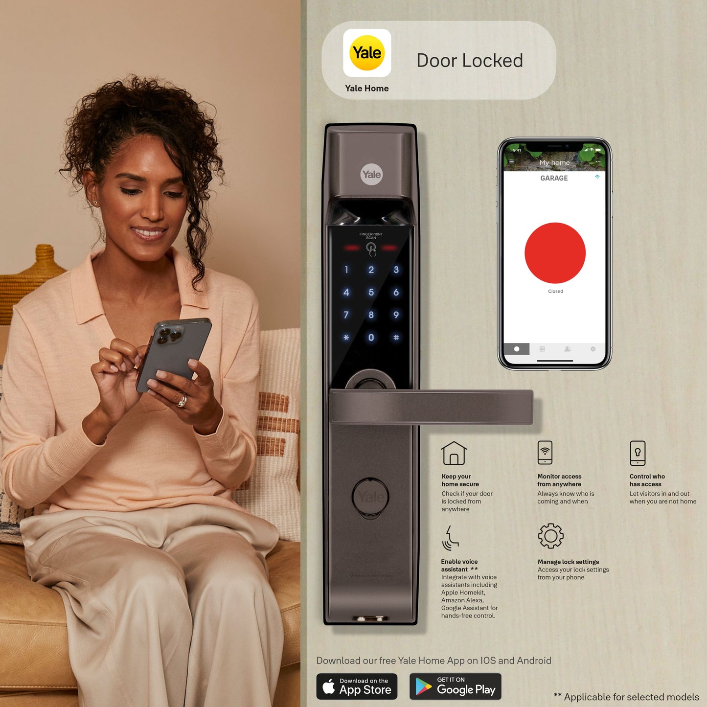 Yale smart door lock YDM 4115