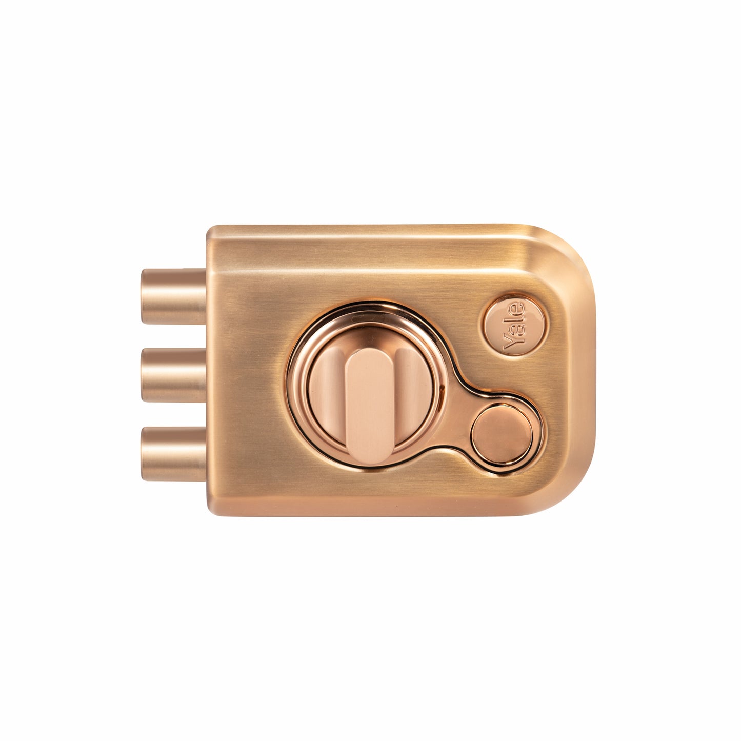 Yale KRT – Tribolt, 3 Deadbolts, Thumbturn, 4 Dimple Keys (Rose Gold Matt and Rose Gold), model KRT-3B-TT-RGM/RG