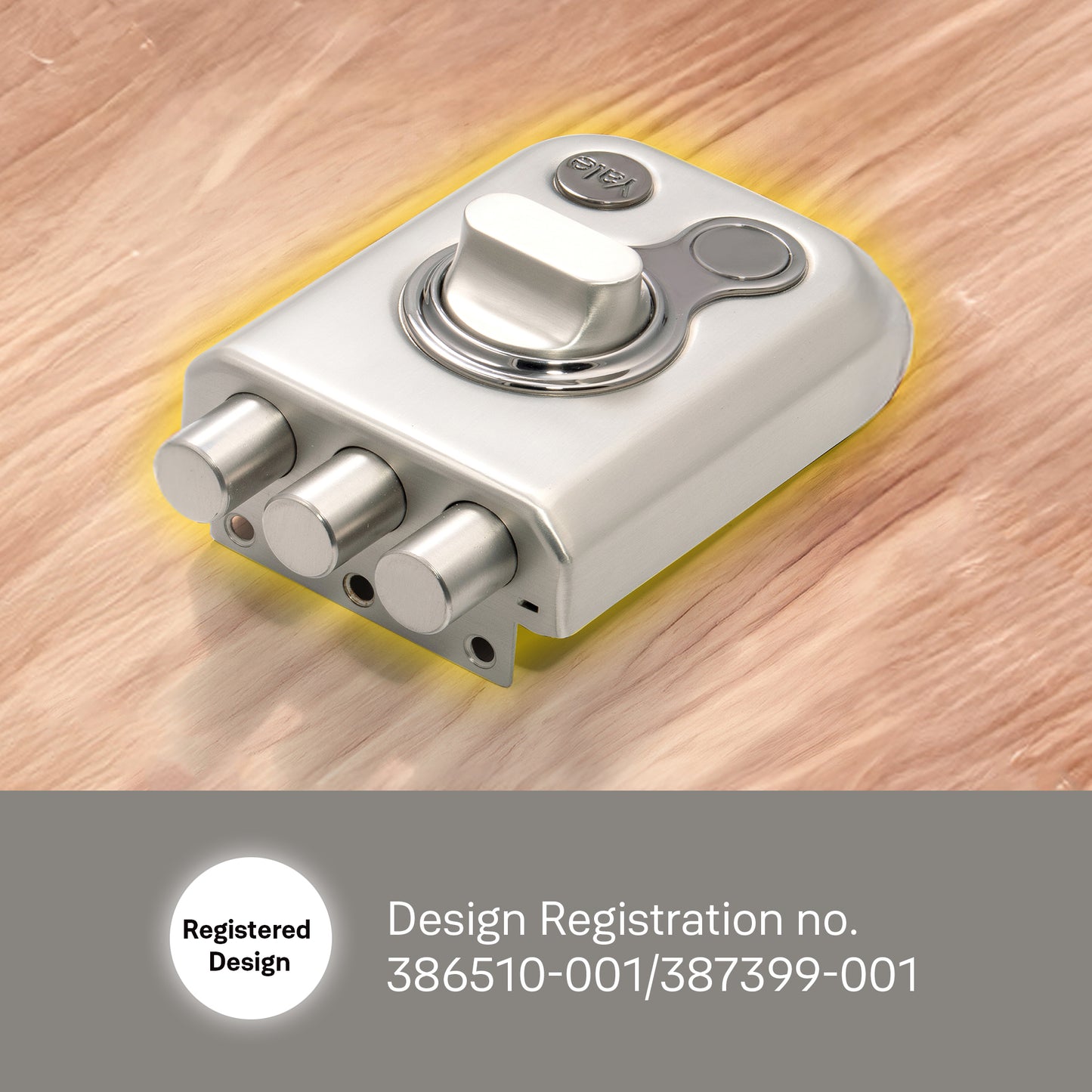 KRT-3B-TT-SSM/BN: Yale Katros Rimlock – Tribolt, 3 Deadbolts, Thumbturn, 4 Dimple Keys (Satin Steel Matt and Black Nickel)