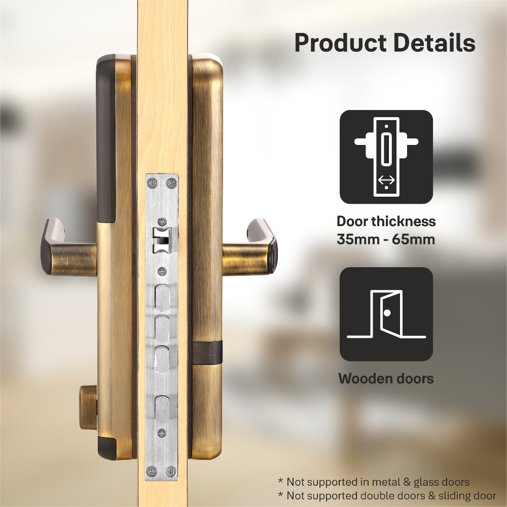 Yale Zuri Antique Bronze 5 way smart lock