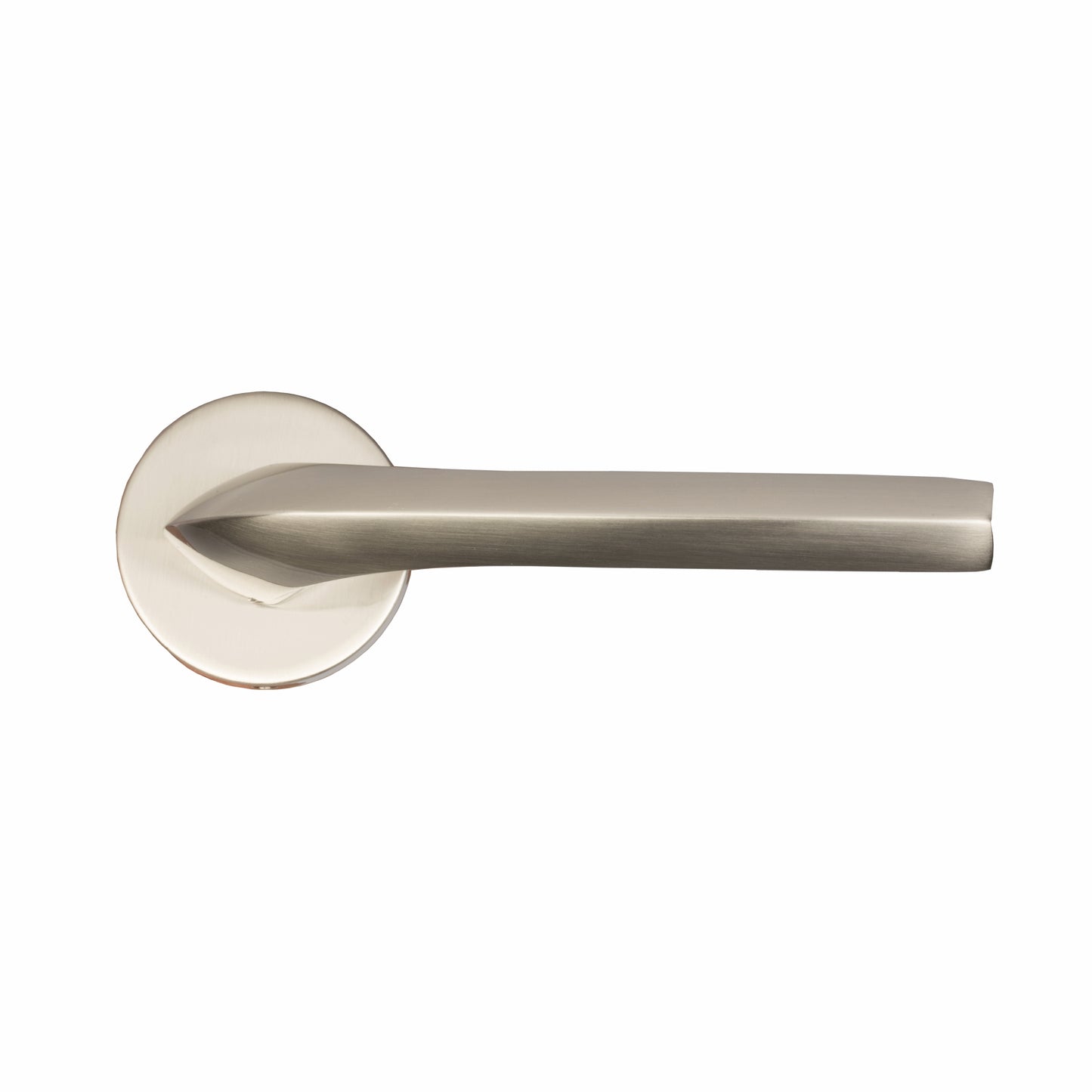 YPBL-808-Solid Brass Premium Lever Handle, Satin Steel