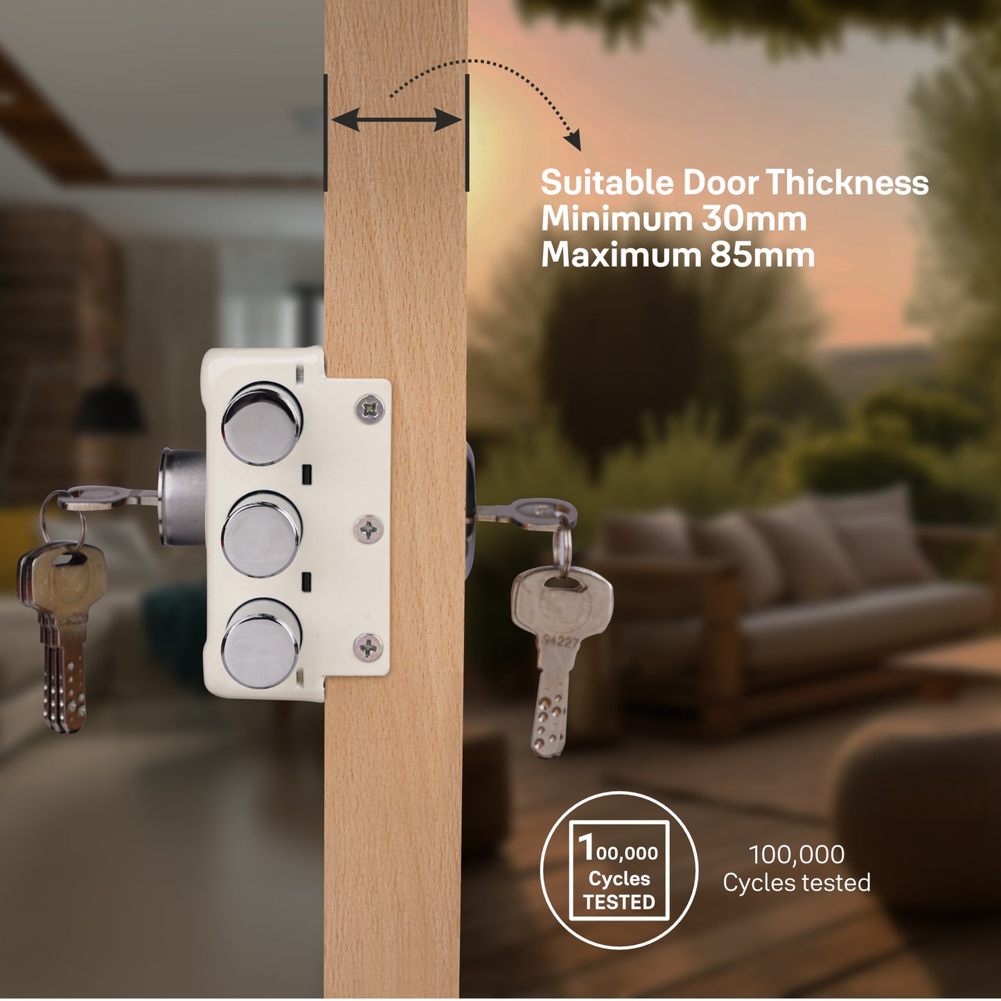 Yale Essential Series RIM Lock for main door