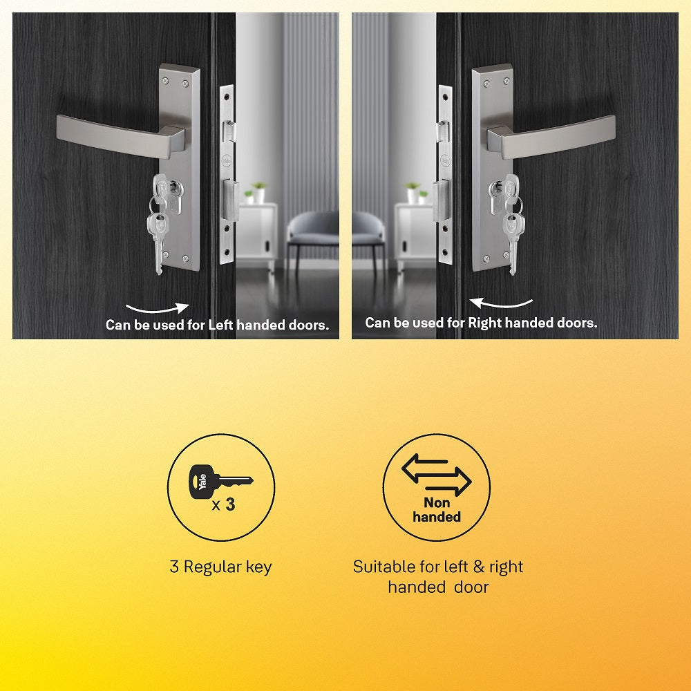 YECM Mortise Combo Door Handle and Lock Set