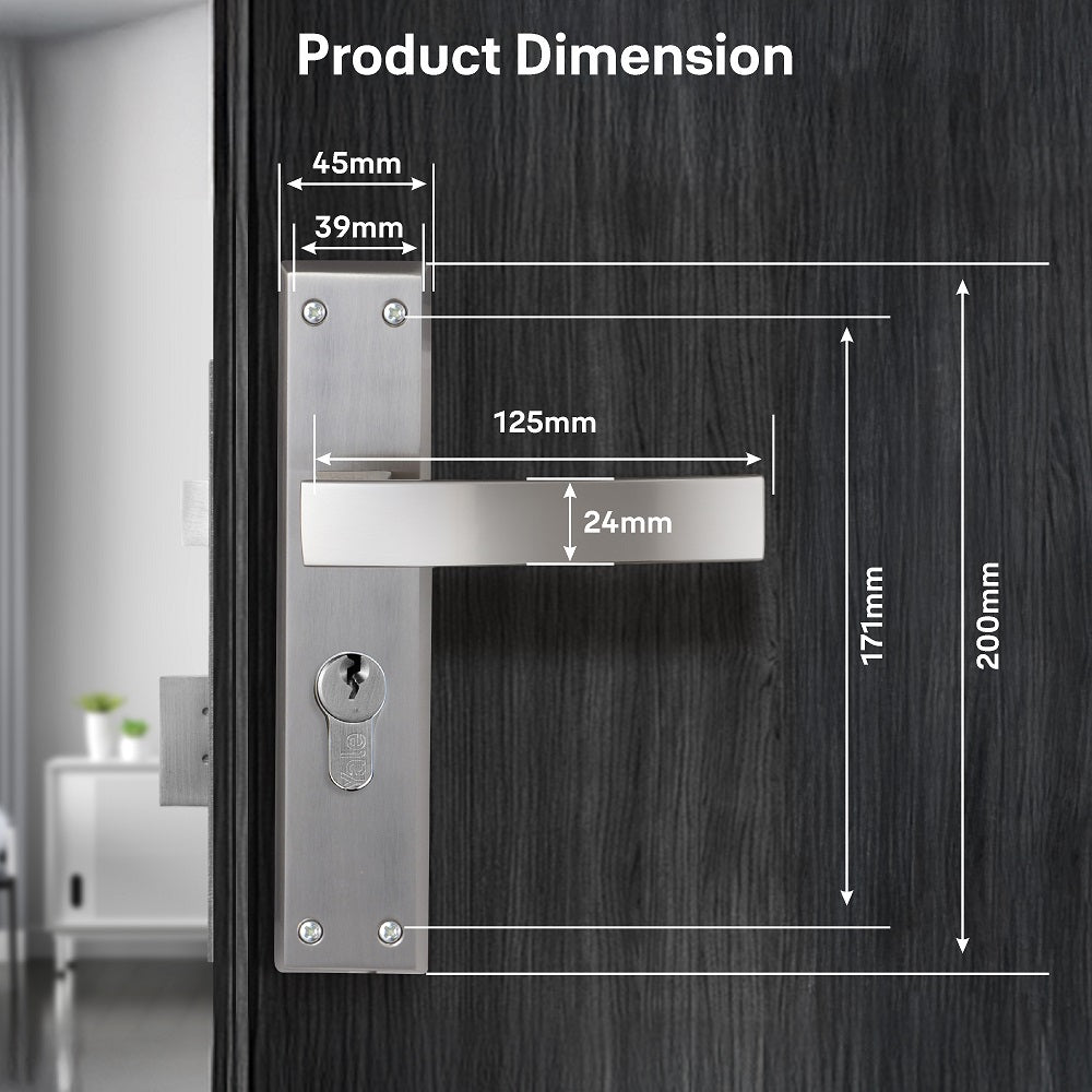 YECM Mortise Combo Door Handle and Lock Set