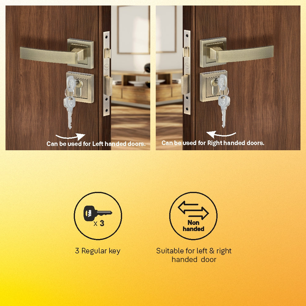 Yale YECM mortise comboset with lock and handle