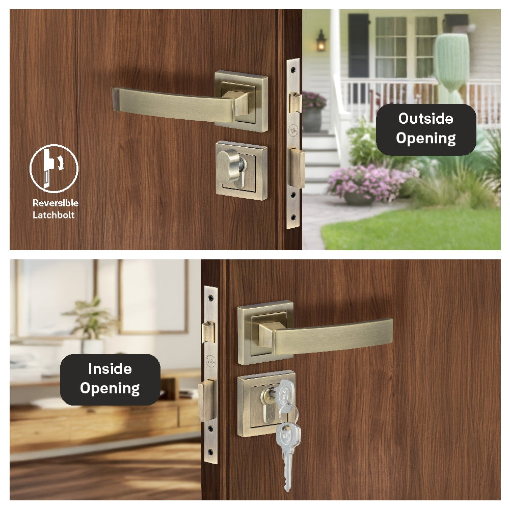 Yale YECM mortise comboset with lock and handle