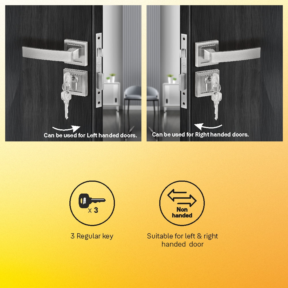 Yale YECM mortise comboset with lock and handle