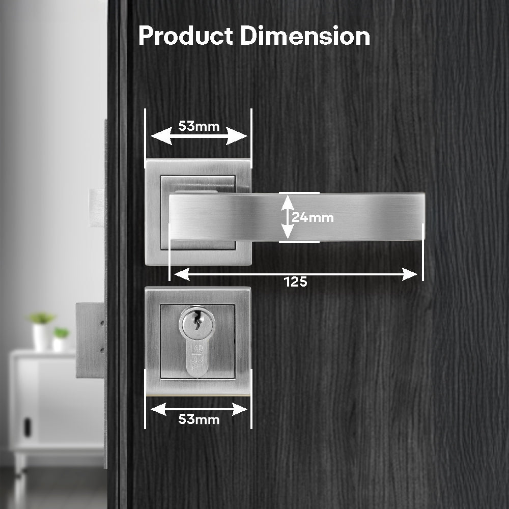 Yale YECM mortise comboset with lock and handle
