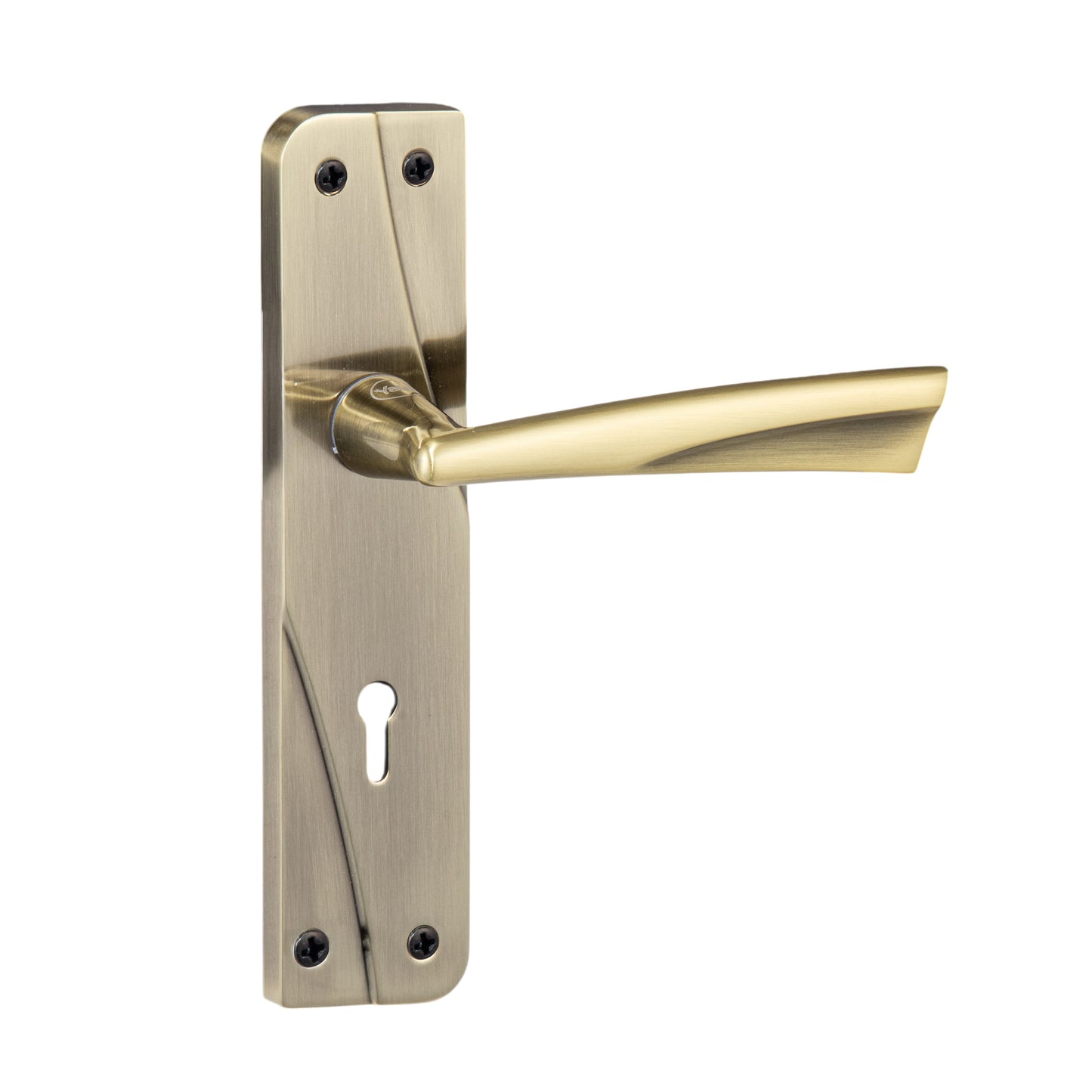 YECM-432-6L-AB Key-in-Lever Handle set with key-in lever double strike lockbody Antique Brass