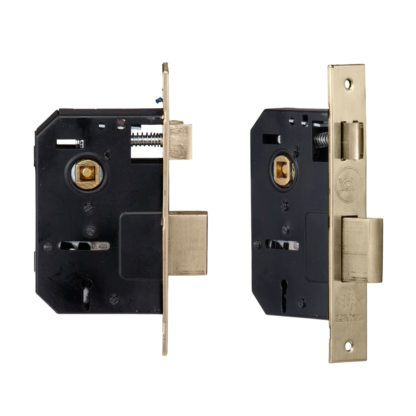 YECM-432-6L-AB Key-in-Lever Handle set with key-in lever double strike lockbody Antique Brass