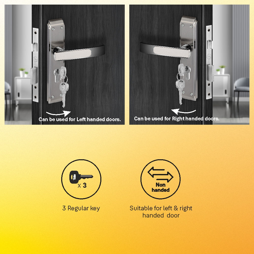 Yale YECM mortise comboset with lock and handle