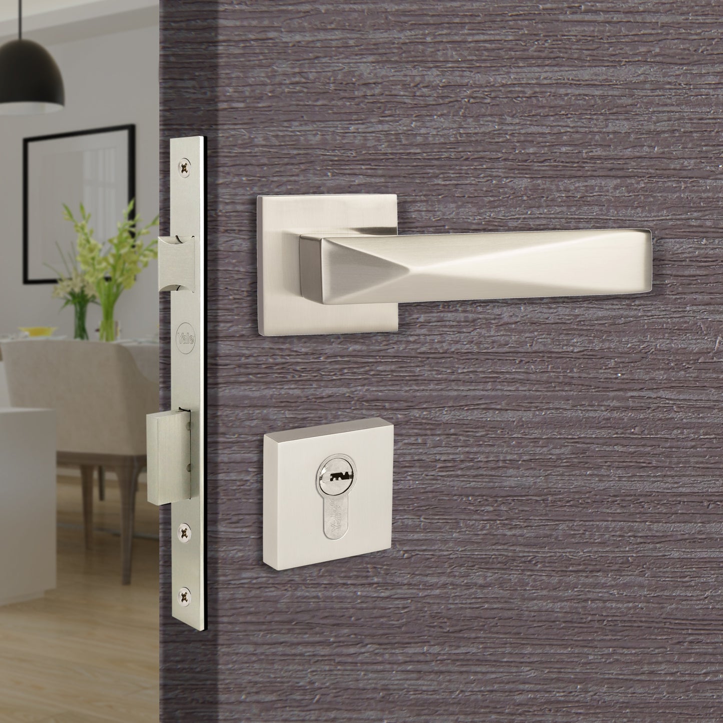 YPBL-807-Solid Brass Premium Lever Handle, Without Lock and key cylinder (Antique brass)