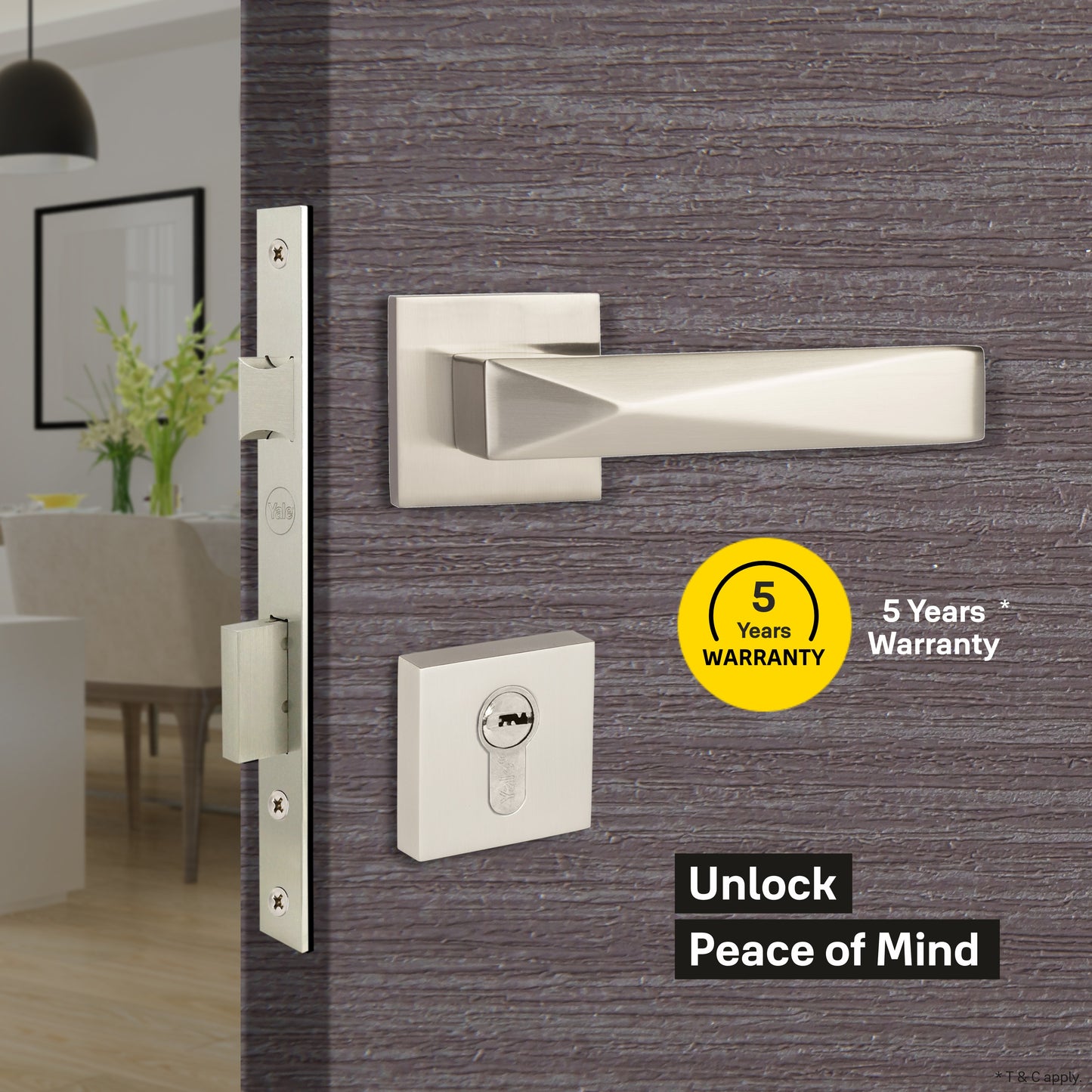 YPBL-807-Solid Brass Premium Lever Handle, Without Lock and key cylinder (Antique brass)