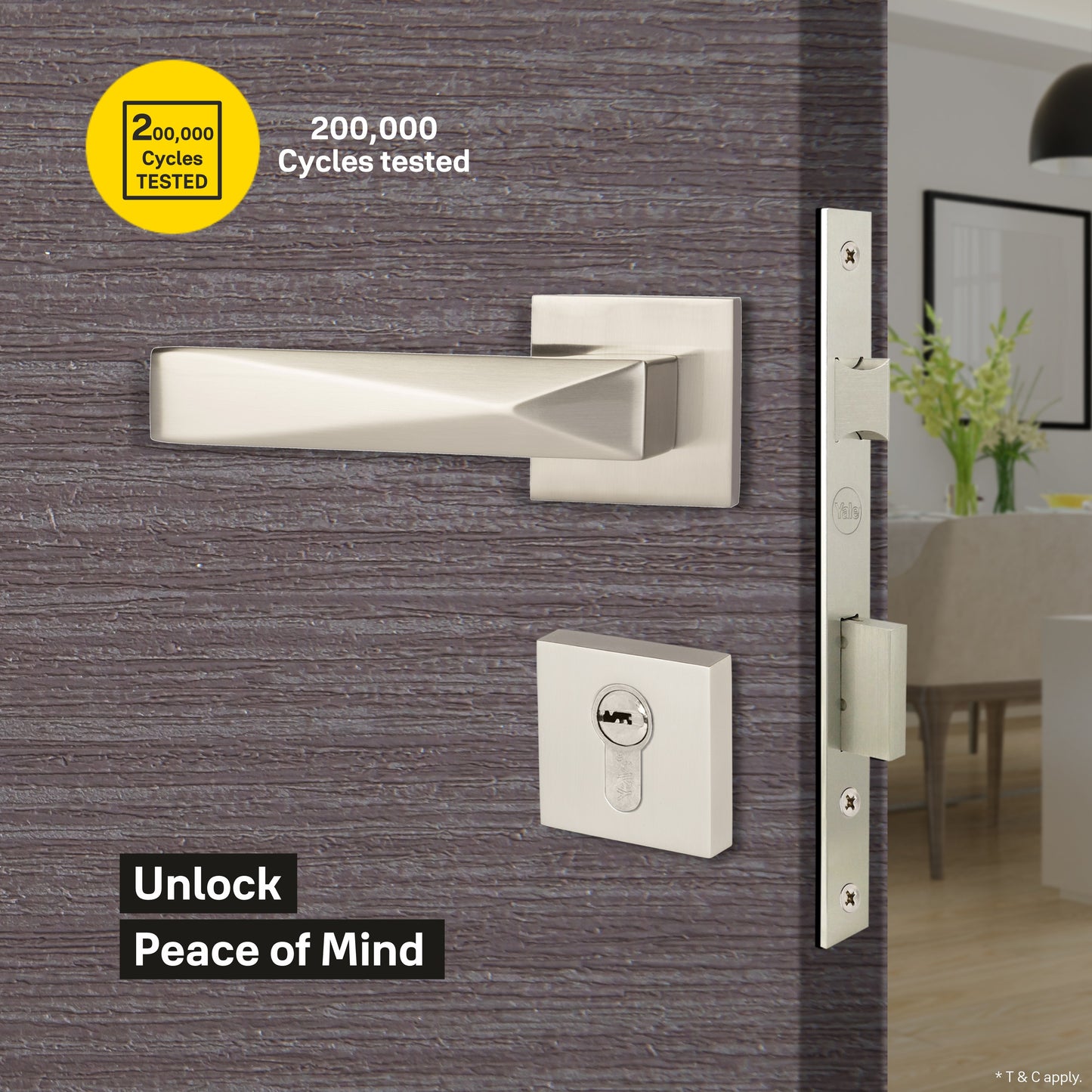 YPBL-807-Solid Brass Premium Lever Handle, Without Lock and key cylinder (Antique brass)