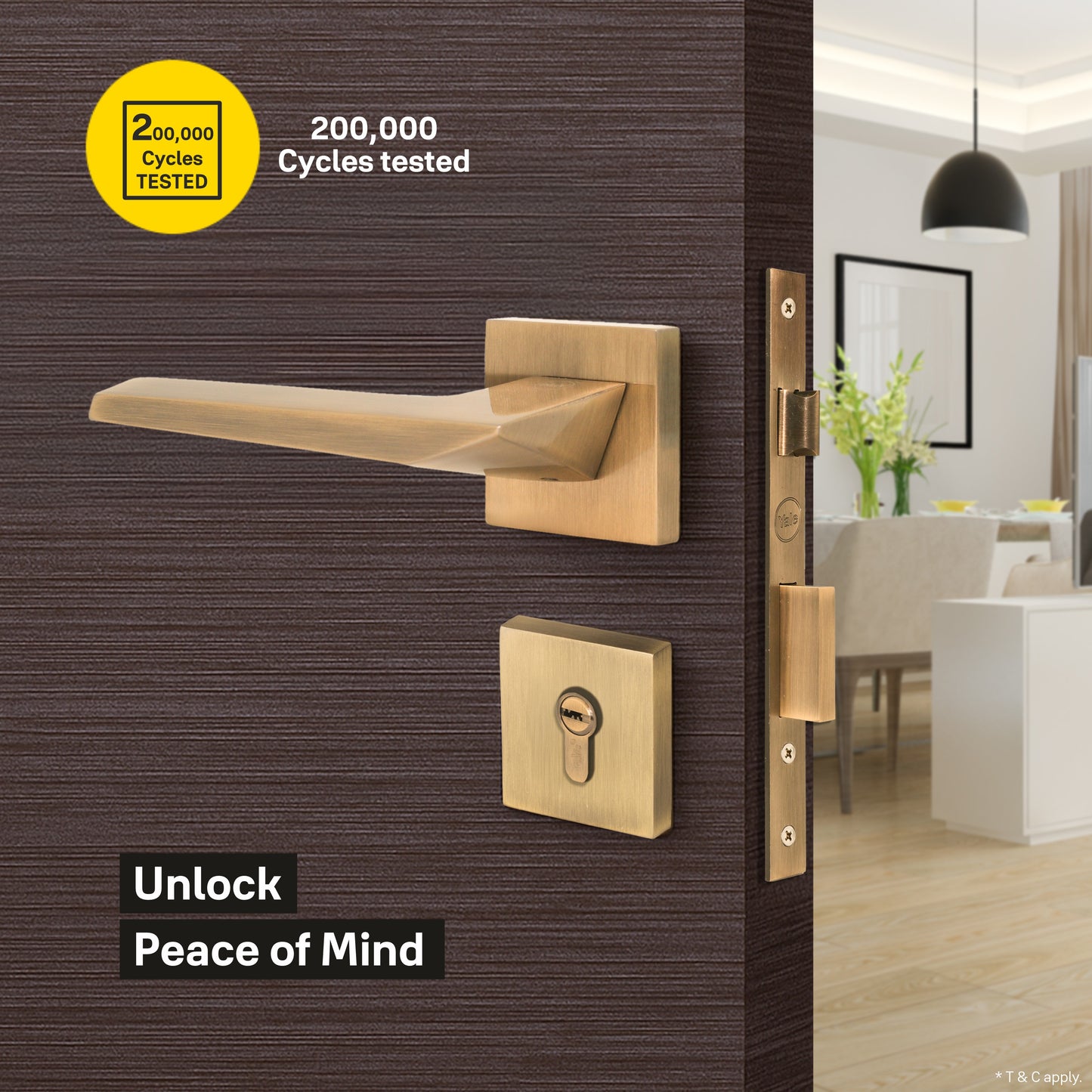 YPBL-810-AB Solid Brass Premium Lever Handle Antique Brass