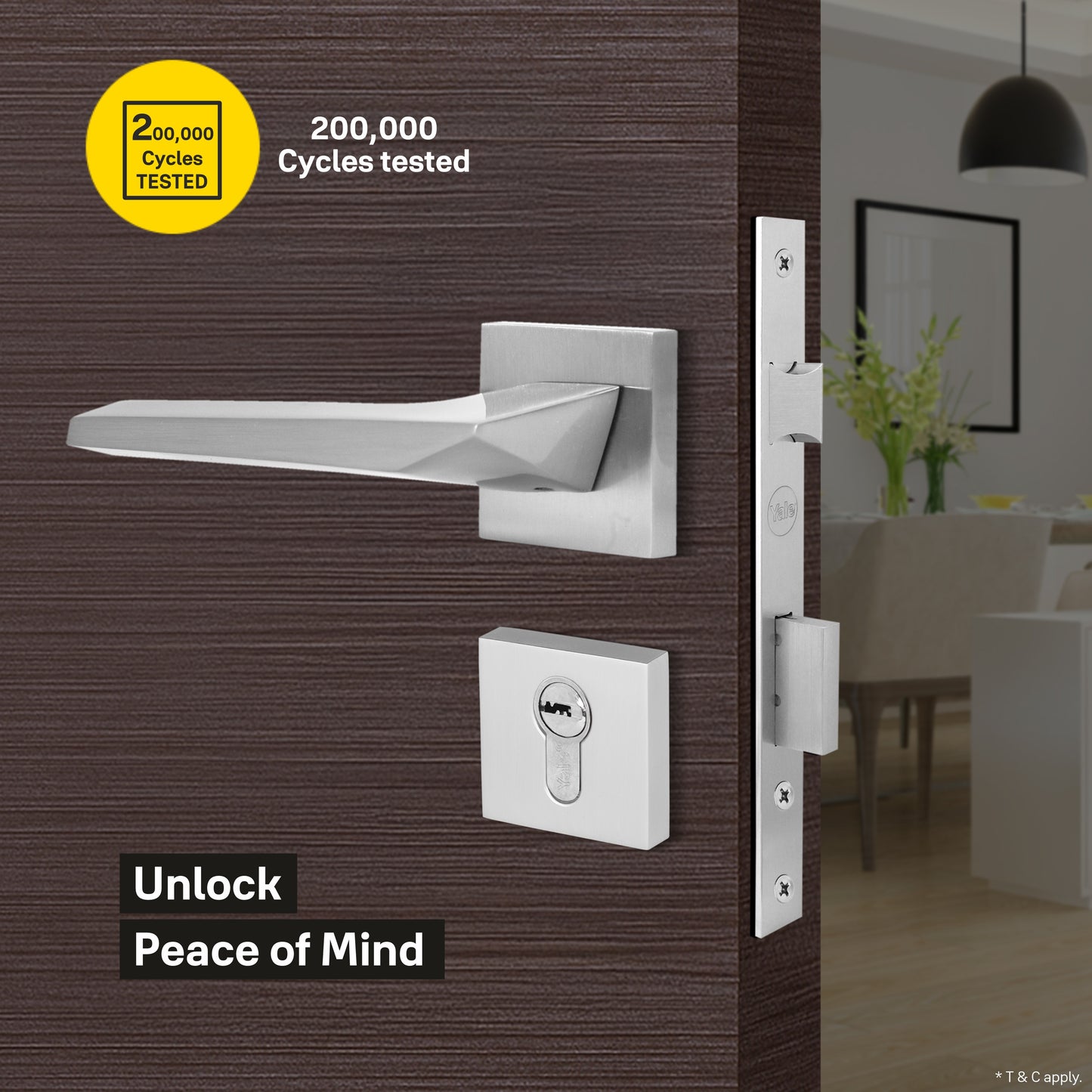 YPBL-810-SS Solid Brass Premium Lever Handle (Satin Steel)