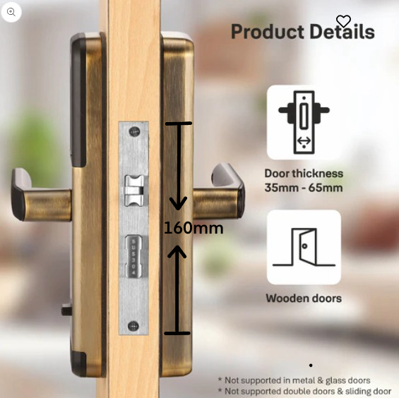 Special Bundle Offer - Zuri S (Antique Bronze) Smart Lock with YWLOL Digital fingerprint wardrobe lock