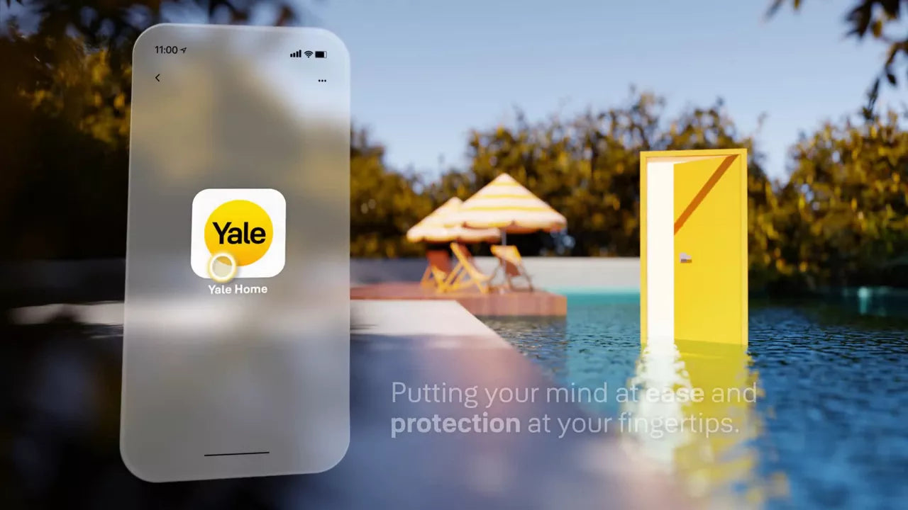 ByYou Mortise Smart Door Lock with 5 Way Unlocking Fingerprints, In-built Bluetooth, PIN Code, RFID Tag, Manual Key (Black/Gold)