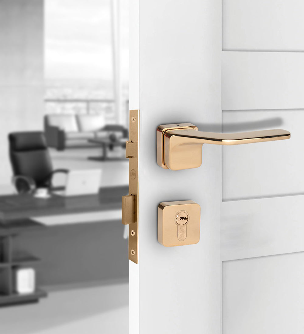 YMSL-1002-RG - Yale Marvel Series Premium PVD Handle, with Mortise Lockbody and Euro Profile Cylinder with Dimple Keys