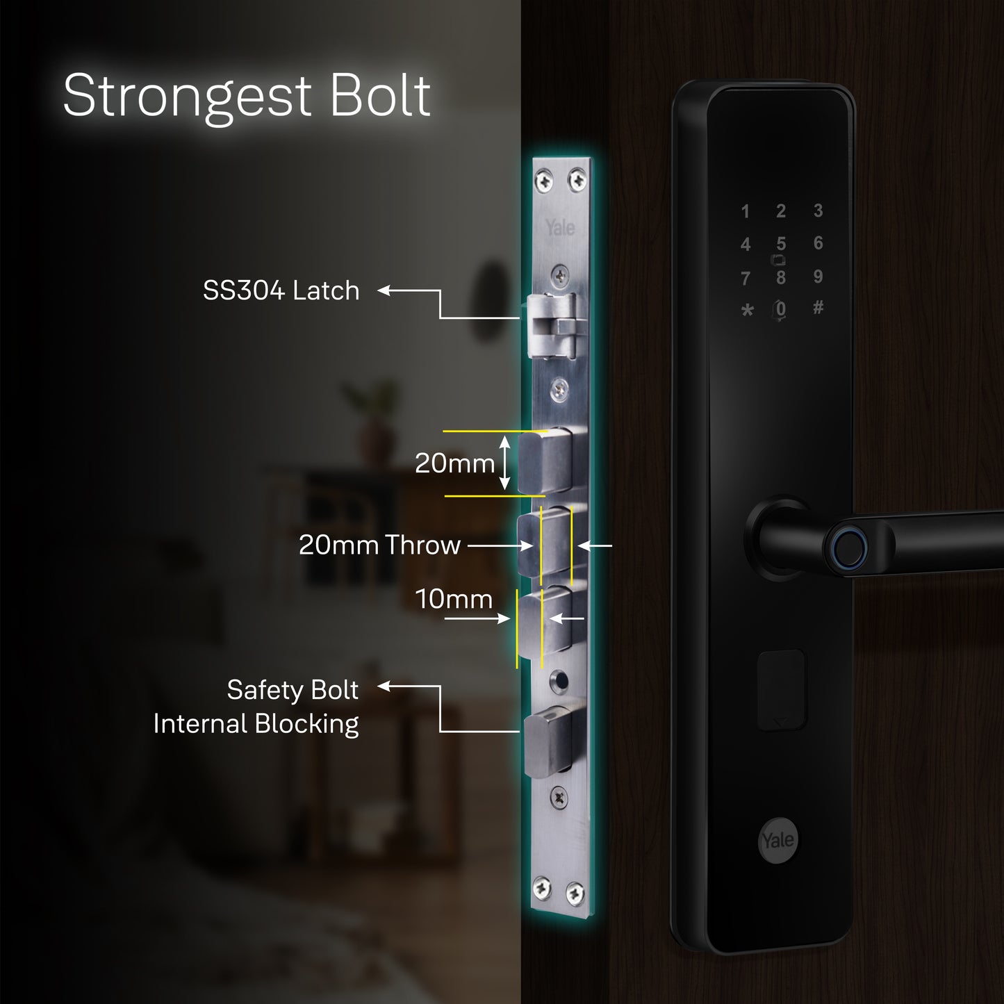 Yale YDME 100NXT Digital fingerprint lock for home