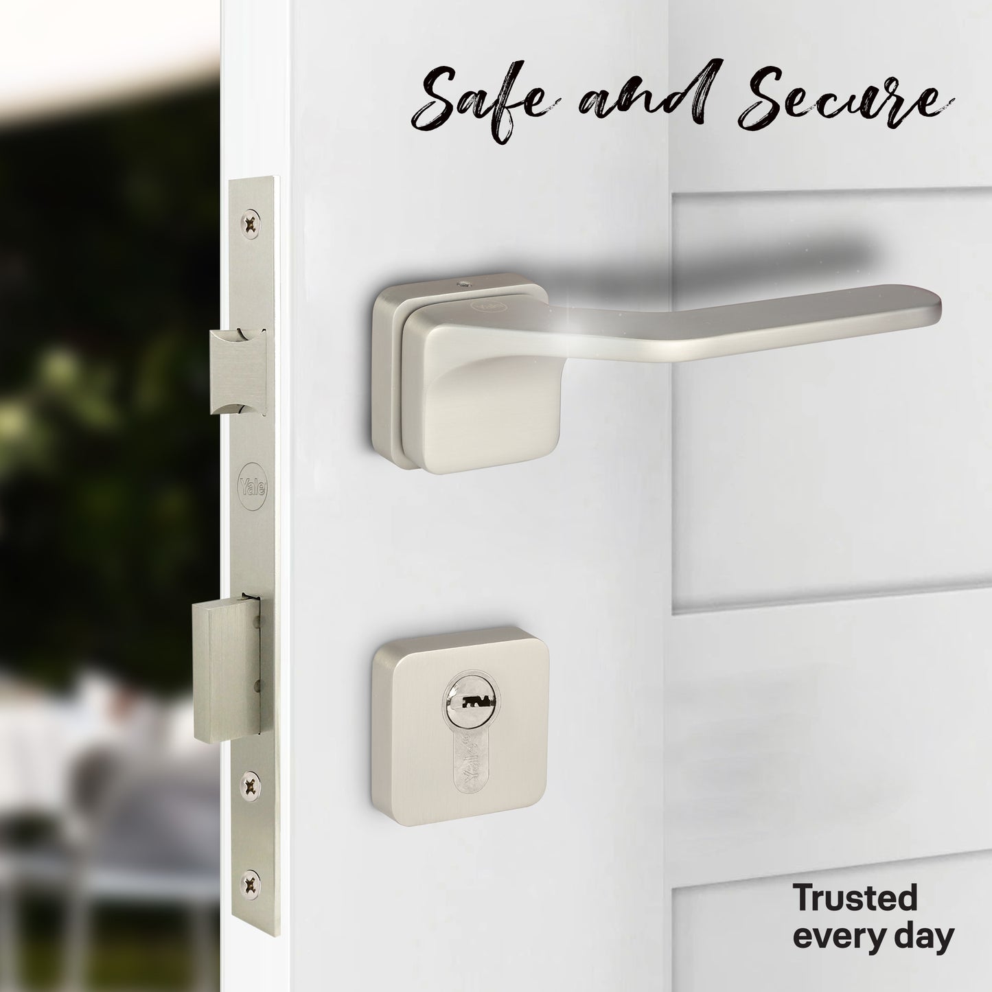 YMSL-1002-SS - Yale Marvel Series Premium Handle, with Mortise Lockbody and Euro Profile Cylinder with Dimple Keys