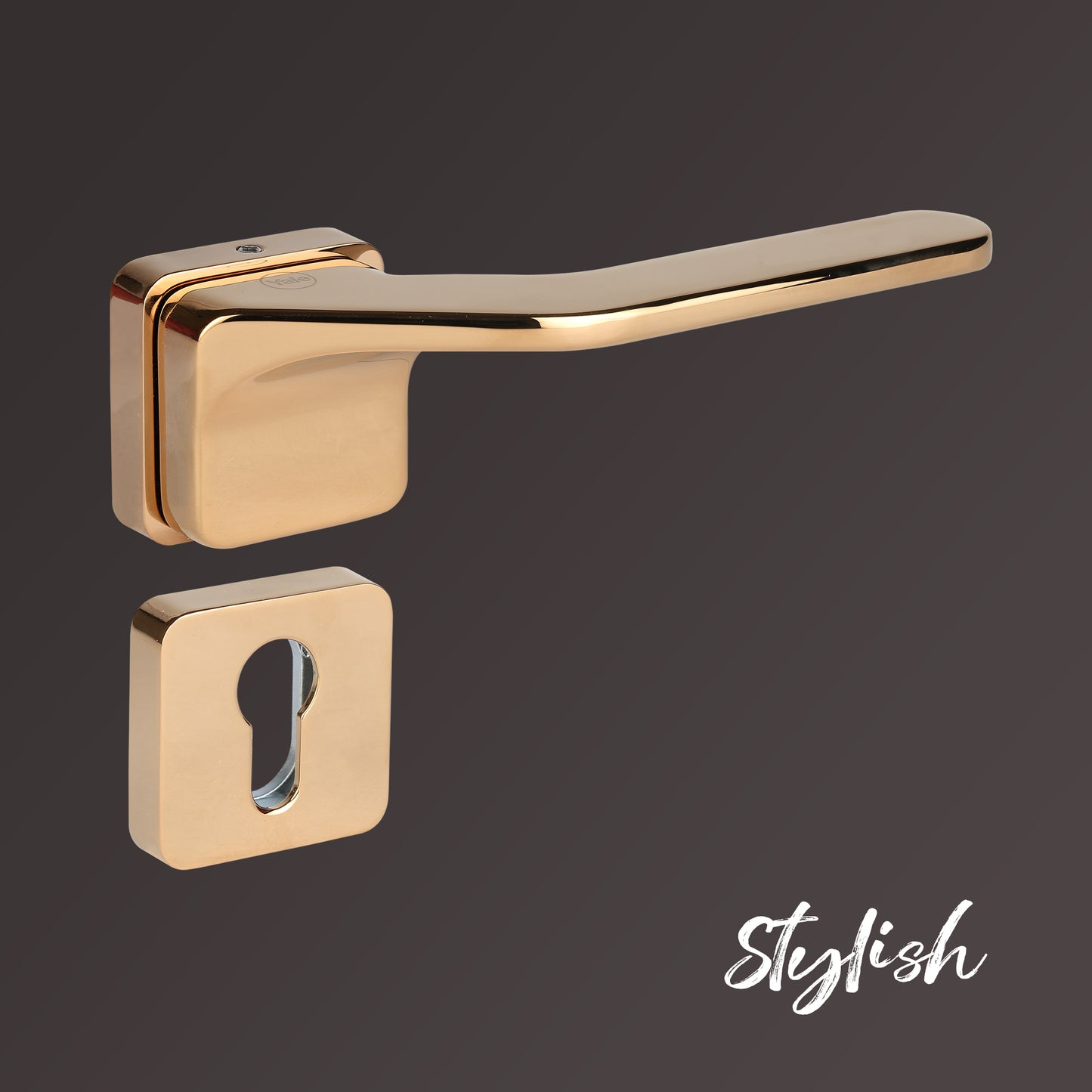 YMSL-1002-RG - Yale Marvel Series Premium PVD Handle, with Mortise Lockbody and Euro Profile Cylinder with Dimple Keys
