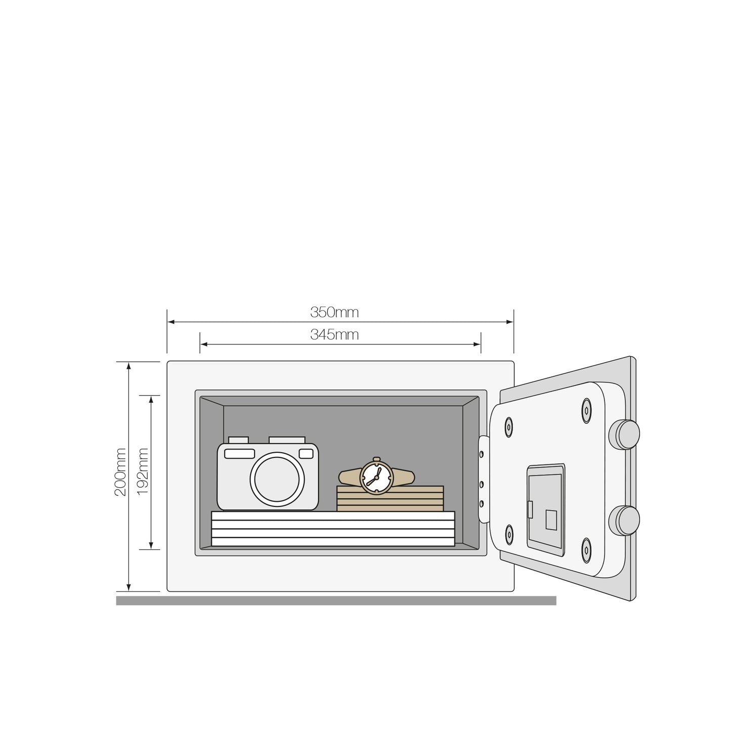 High security laptop safe locker
