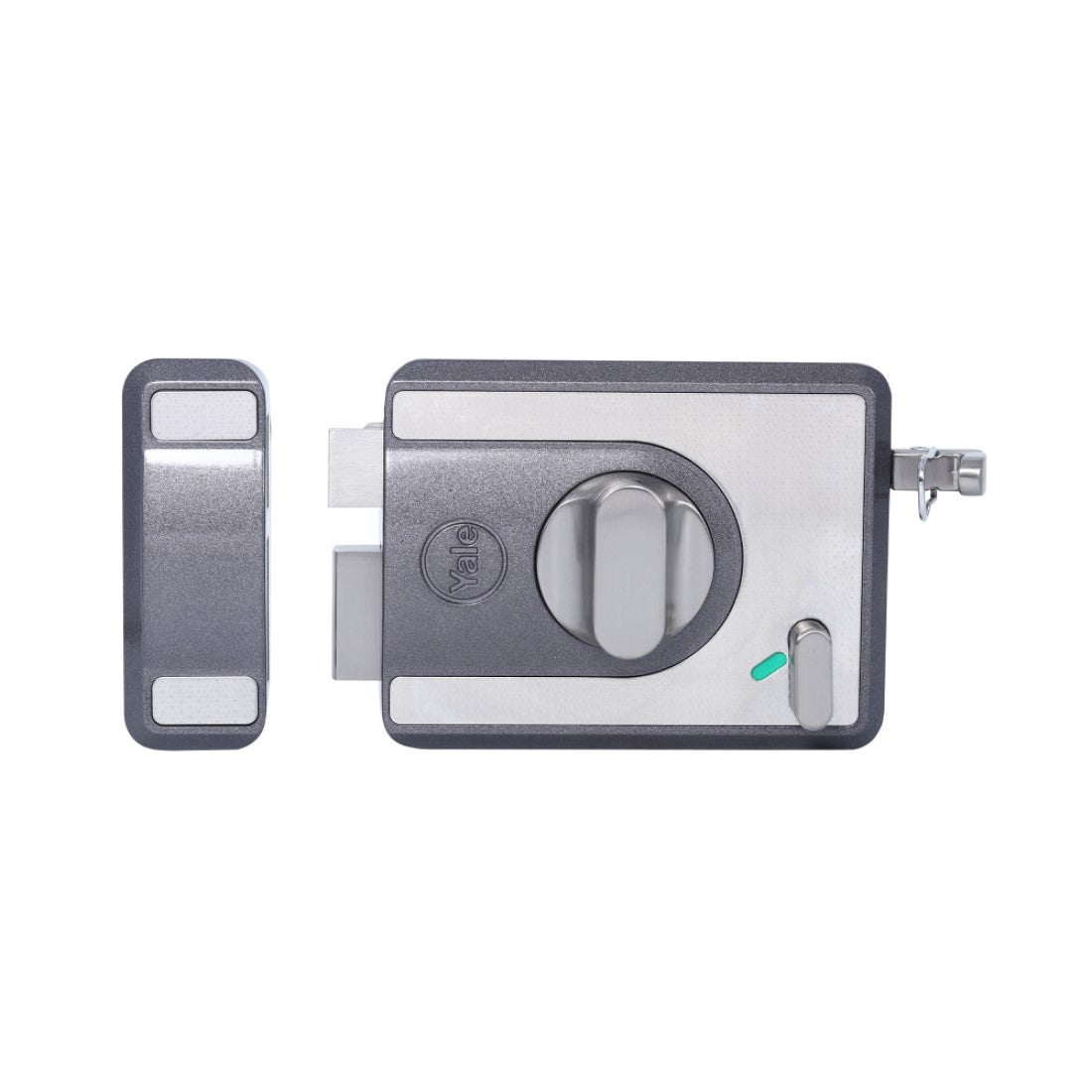 CBS-Cinco Stark Series Premium Rim Main Door Lock , Knob Inside, Grey