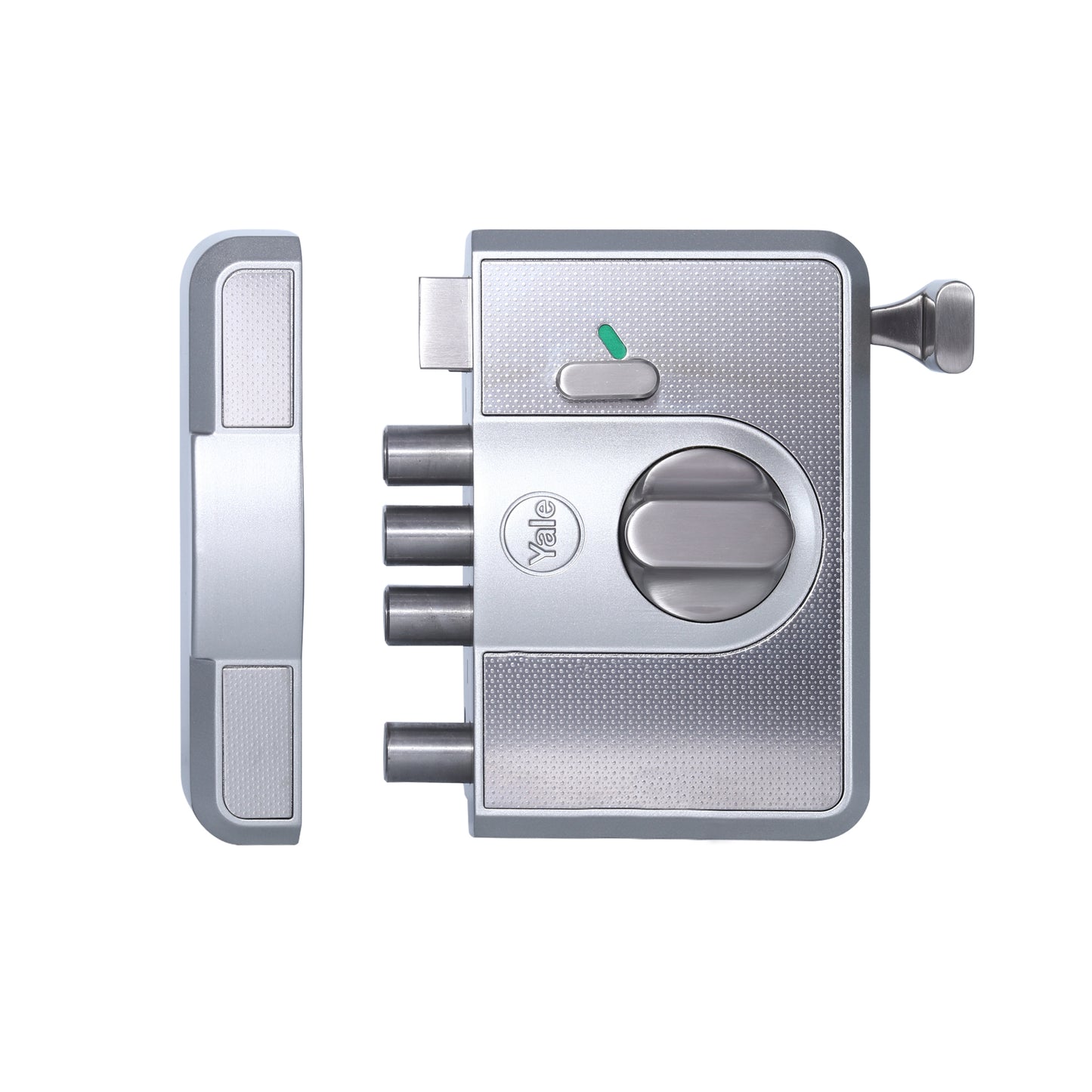 CBR-Cinco 500,Latch & DeadBolt Main Door Lock, Knob Inside, Silver