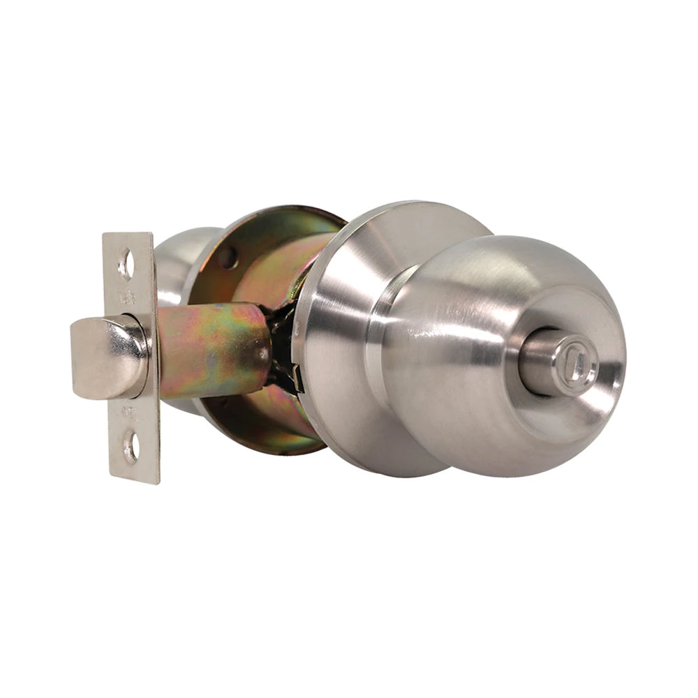 Cylindrical knob lockset for doors