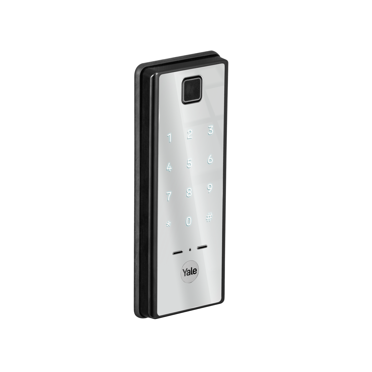 Yale Reflecta Digital Lock, Mirror finish with PIN and Fingerprint access