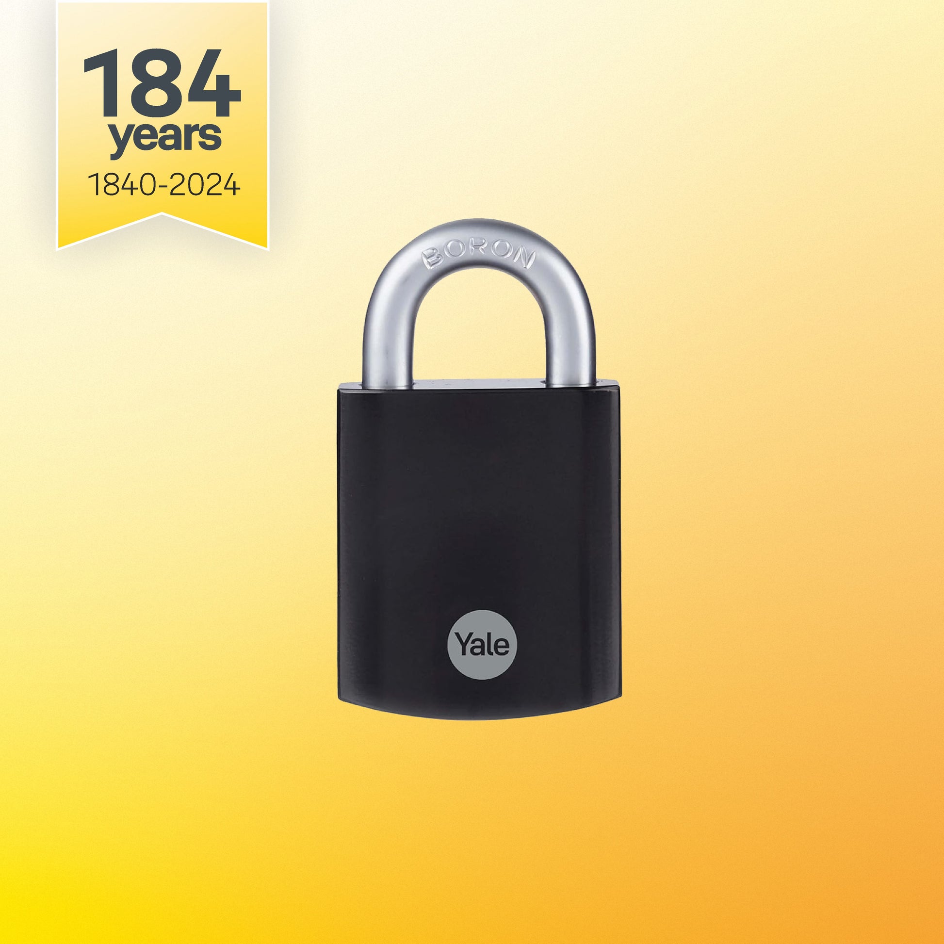 Yale High protection padlock with boron steel shackle