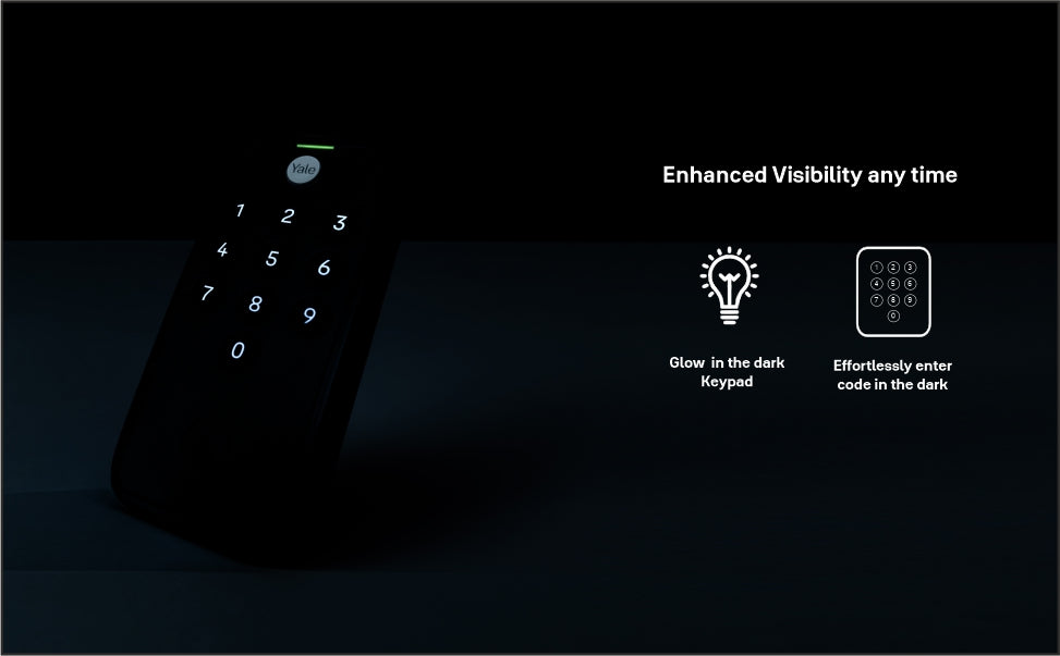 Yale TYE Digital lock with PIN and Manual Key