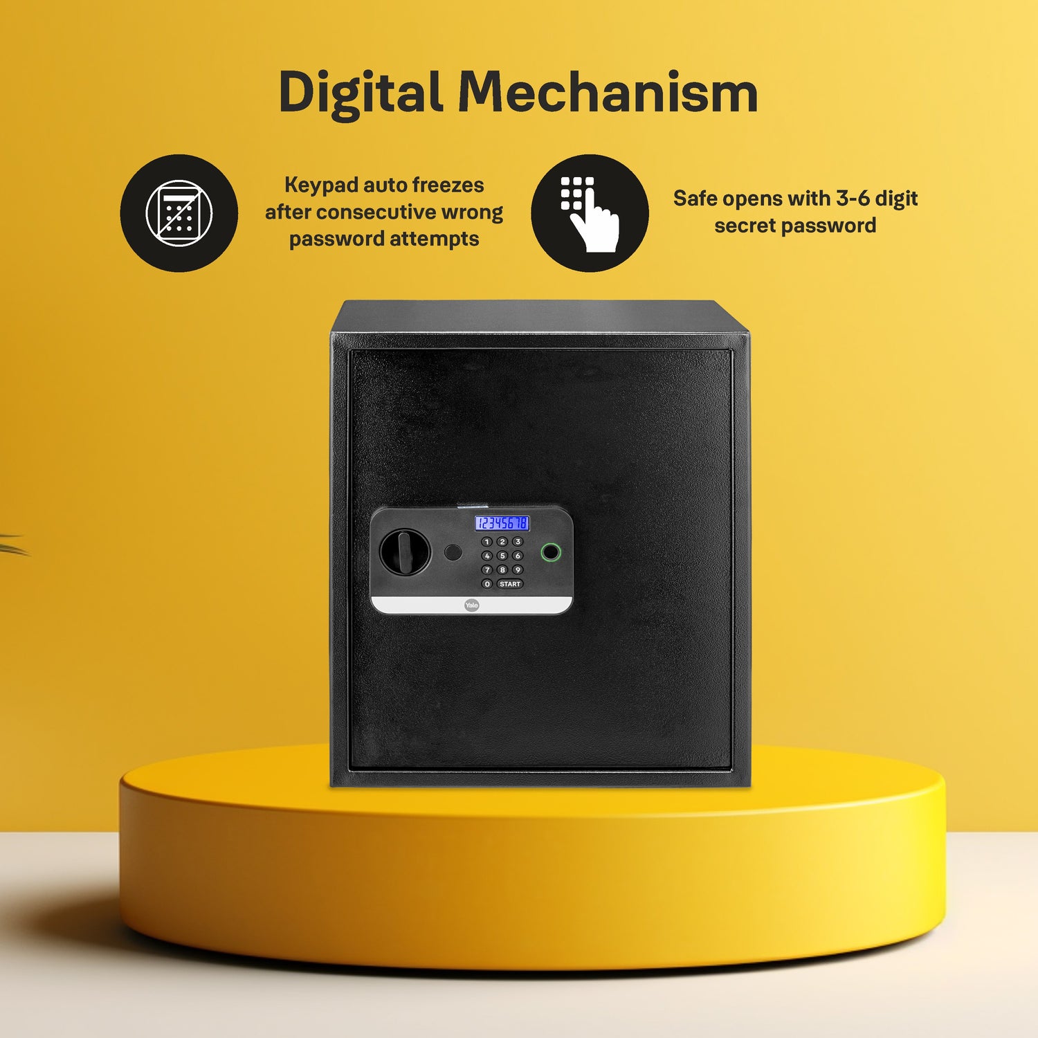 Yale Stellar safe fingerprint digital locker for home and office