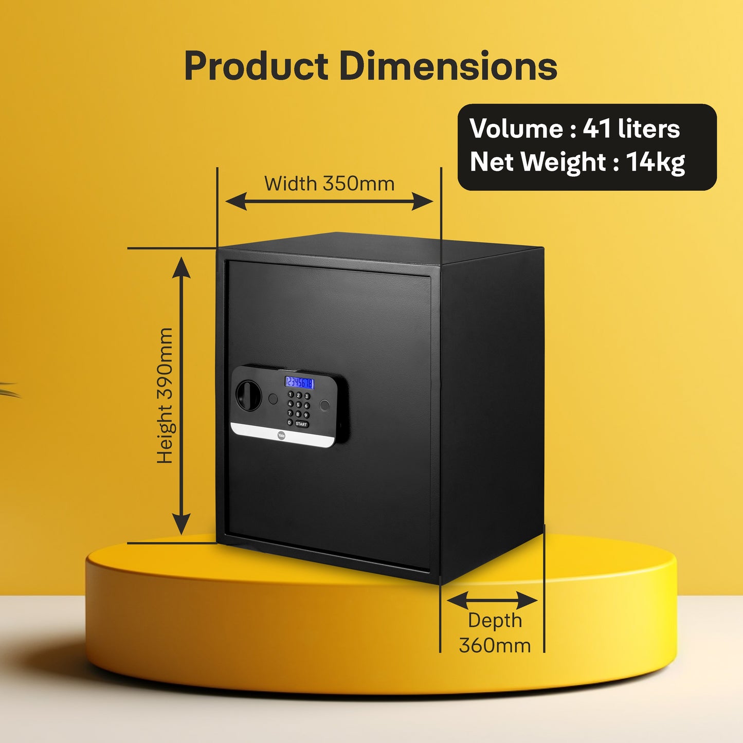 Yale Stellar safe fingerprint digital locker for home and office