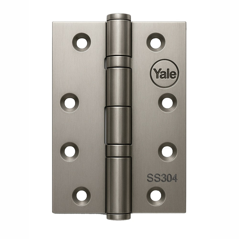 Ball Bearing Butt Hinges, 5.0x 3.0 x 3mm , Satin Steel finish, Pack of 2