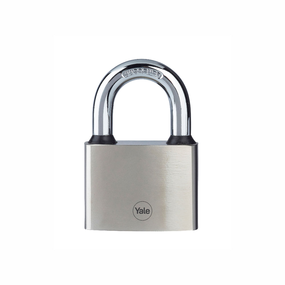 Yale Rectangular Pad Lock Y112/50/128/1 Yale 50mm Iron Disc Padlock (Pack of 2) with 3 Retaining ...