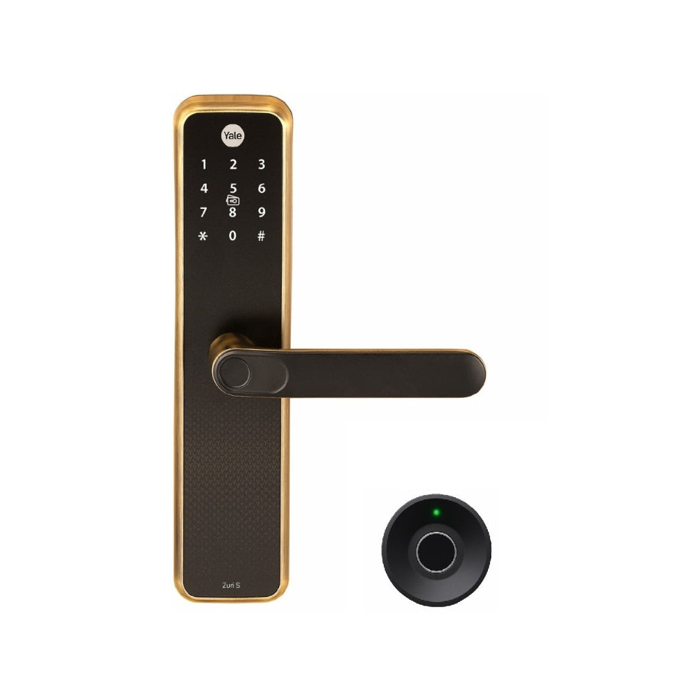Yale Zuri S smart lock bundle offer with fingerprint cabinet lock