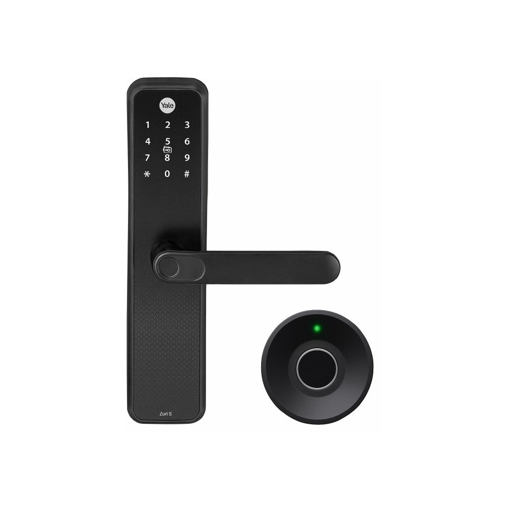 Yale Zuri S Smart lock with Built-in bluetooth and bundled with digital wardrobe lock Black