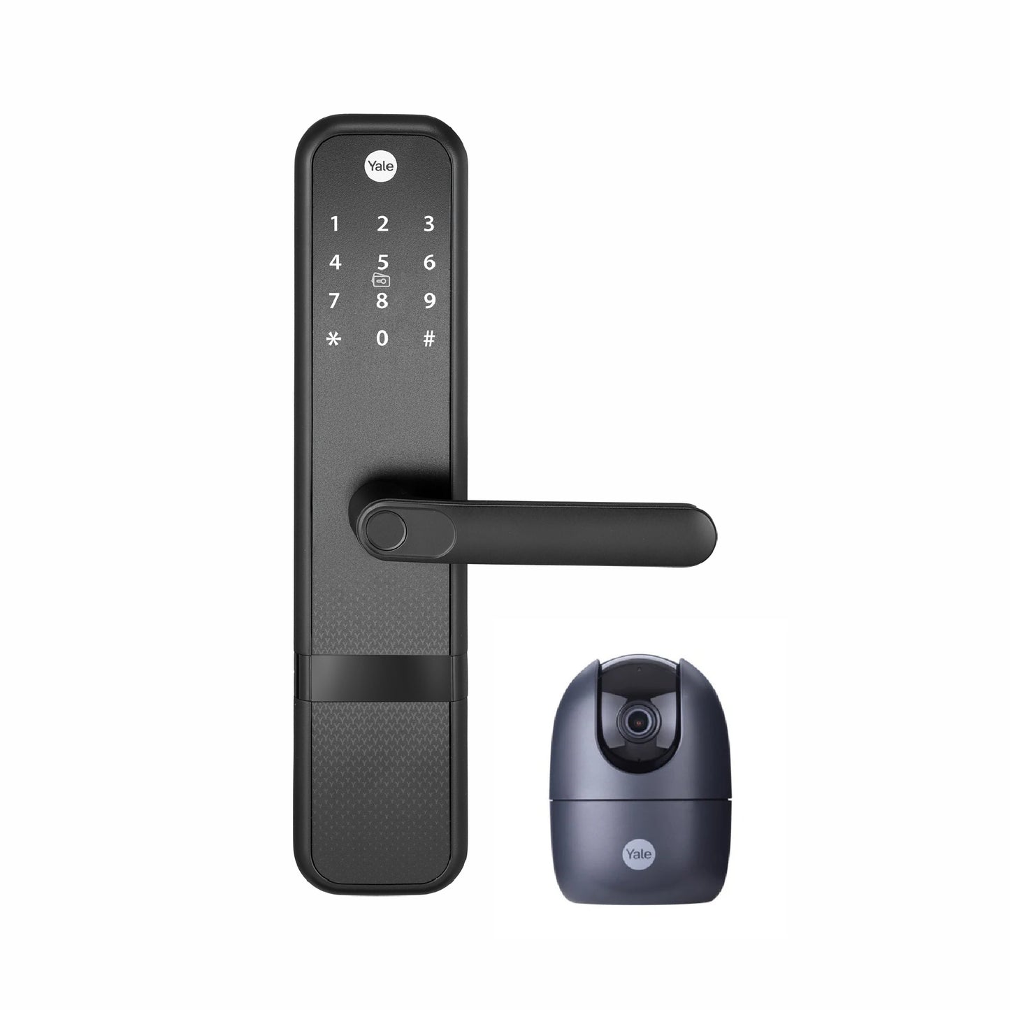 Special Bundle Package of Yale Zuri Smart Lock (Black) with Yale Indoor Wifi PTZ Camera