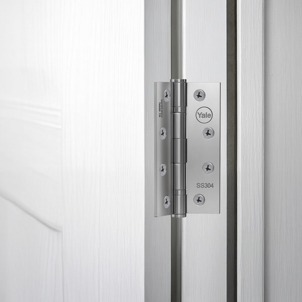 Ball Bearing Butt Hinges, 5.0x 3.0 x 3mm , Satin Steel finish, Pack of 2