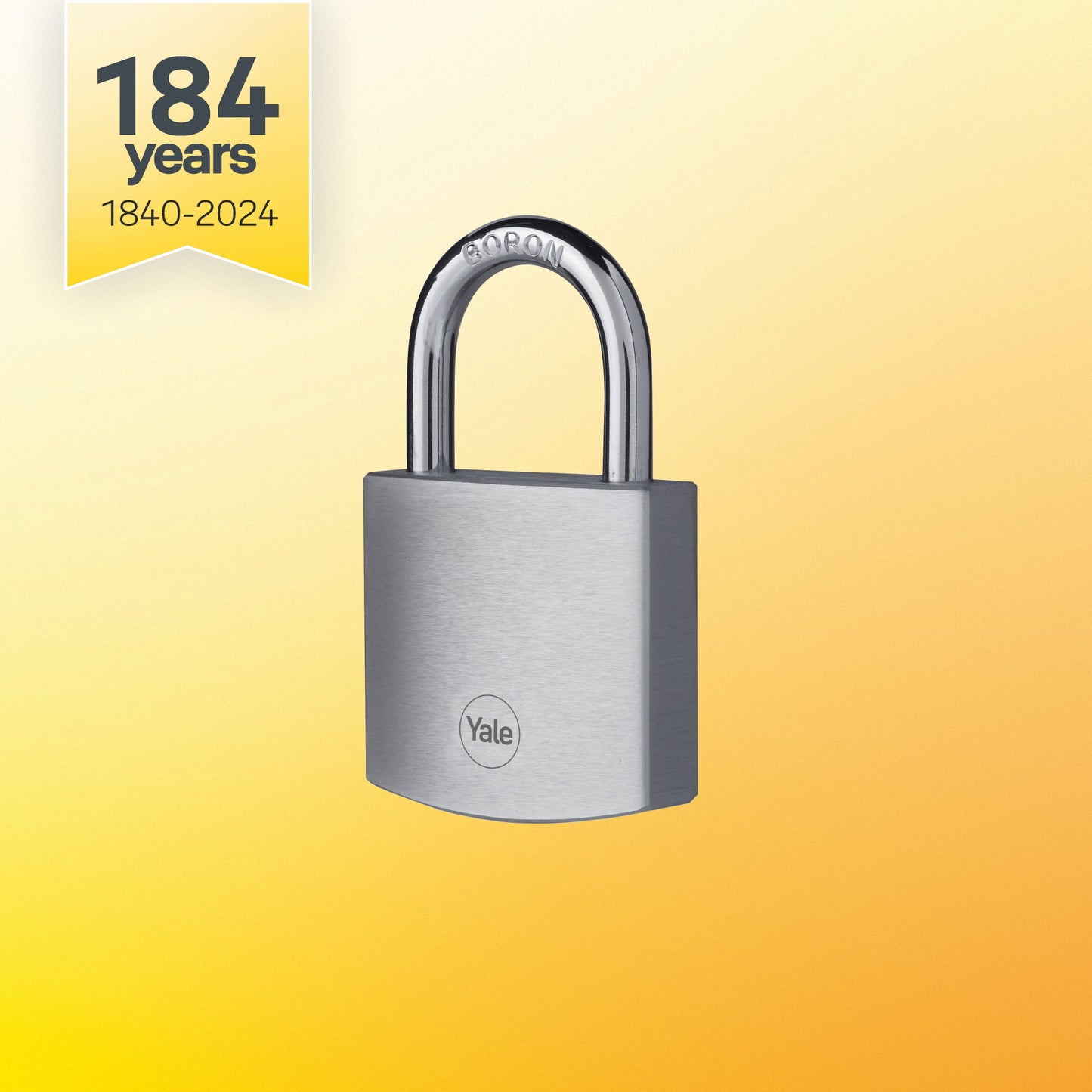 Y120 High security Brass lock with Boron steel shackle