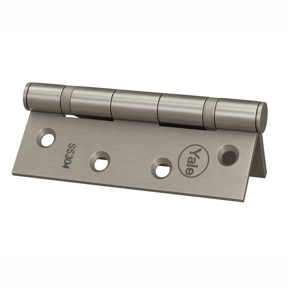 Ball Bearing Butt Hinges, 5.0x 3.0 x 3mm , Satin Steel finish, Pack of 2