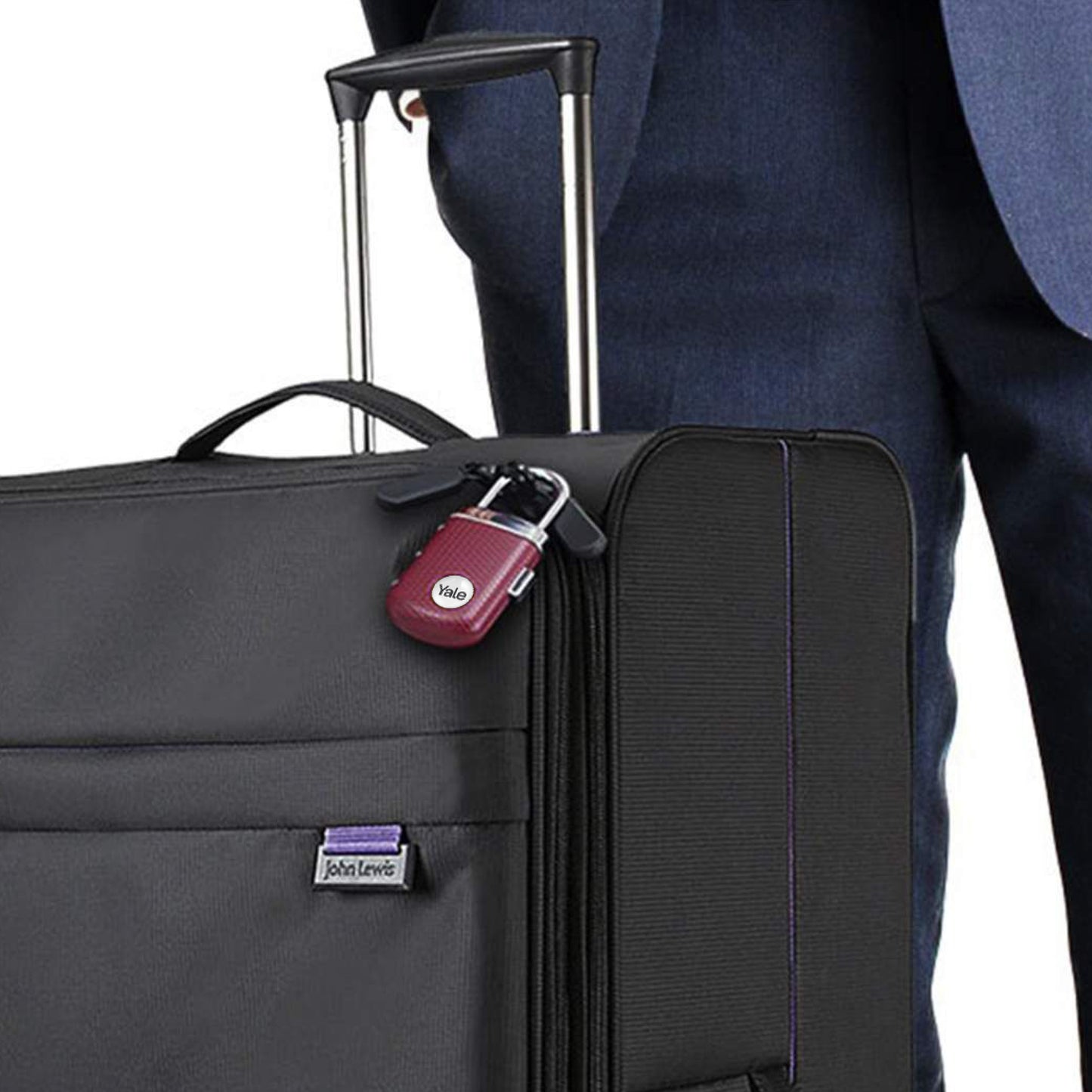 YTP3/31/123/1 Travel Series, Gem Combination Lock, Burgandy (Pack of 2)
