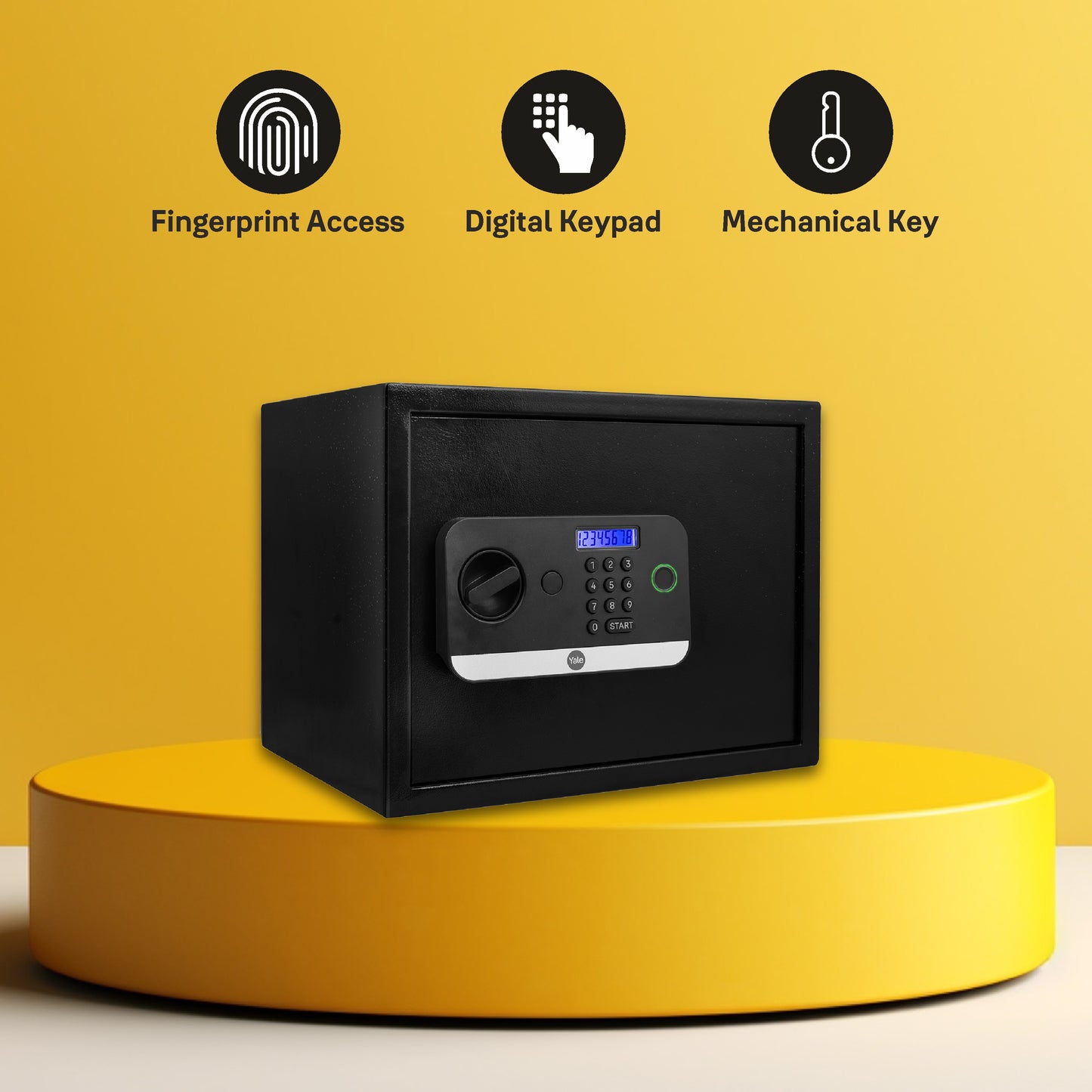 Yale Stellar safe fingerprint digital locker for home and office